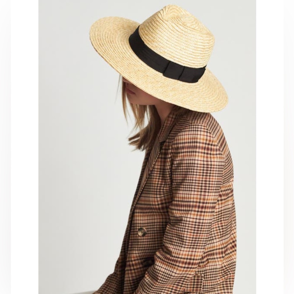 Brixton Joanna Hat size  XSmall, straw. New, never worn.